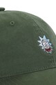 Bavlněná baseballová čepice Capslab x Rick & Morty CL.REM4.1.CD.HEA zelená ZA00