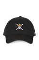Bavlněná baseballová čepice Capslab x One Piece CL.OP3.1.CD.SKU černá ZA00