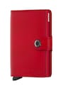 Secrid portafoglio in pelle semplice rosso M.Red.Red