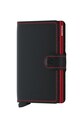 Kožená peněženka Secrid přírodní kůže černá MM.Black.Red