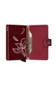 Secrid - Portofel de piele rosu MSt.Magnolia.Rosso