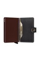 Кожаный кошелек Secrid чёрный MSa.Brown