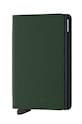 Шкіряний гаманець Secrid лицьова шкіра зелений SM.GREEN.BLACK