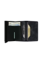 Secrid leather wallet  Material 1: Natural leather Material 2: Aluminum