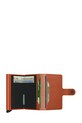 Akcesoria Secrid portfel skórzany CRISPLE MC.Black pomarańczowy