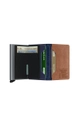 Secrid leather wallet  Material 1: Natural leather Material 2: Aluminum