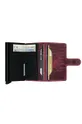 Secrid leather wallet  Material 1: Natural leather Material 2: Aluminum