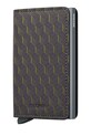 Secrid portfel skórzany OPTICAL wzorzyste szary SOp.Black.Titanium