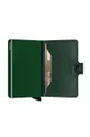 зелений Шкіряний гаманець Secrid