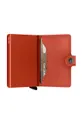oranžová Kožená peňaženka Secrid Miniwallet Original Orange