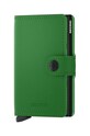 Kožni novčanik Secrid Miniwallet Matte Bright Green zrnata koža zelena MM.Bright.Green