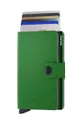 Usnjena denarnica Secrid Miniwallet Matte Bright Green zelena