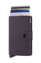 Δερμάτινο πορτοφόλι Secrid Miniwallet Matte Dark Purple μωβ