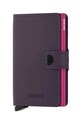 Шкіряний гаманець Secrid Miniwallet Matte Dark Purple-Fuchsia лицьова шкіра фіолетовий MM.Dark.Purple.Fuchsia