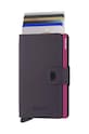 Δερμάτινο πορτοφόλι Secrid Miniwallet Matte Dark Purple-Fuchsia MM.Dark.Purple.Fuchsia μωβ ZA00