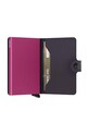 Шкіряний гаманець Secrid Miniwallet Matte Dark Purple-Fuchsia фіолетовий MM.Dark.Purple.Fuchsia