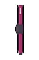 Δερμάτινο πορτοφόλι Secrid Miniwallet Matte Dark Purple-Fuchsia MM.Dark.Purple.Fuchsia μωβ