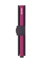 Secrid bőr pénztárca Miniwallet Matte Dark Purple-Fuchsia Uniszex