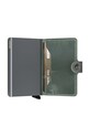 Secrid portofel de piele Miniwallet Vintage Sage verde MV.Sage