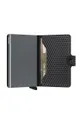 negru Secrid portofel de piele Cubic Black-Titanium
