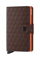 Шкіряний гаманець Secrid Optical Brown-Orange дрібний узор коричневий MOp.Brown.Orange