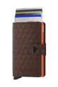 Secrid leather wallet Optical Brown-Orange brown