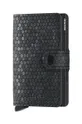 чорний Шкіряний гаманець Secrid Miniwallet Hexagon Black Unisex