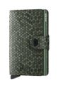 Secrid portofel de piele Miniwallet Hexagon Green sintetic verde MHe.Green