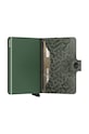 Δερμάτινο πορτοφόλι Secrid Miniwallet Hexagon Green πράσινο MHe.Green