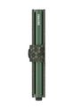 Secrid portofel de piele Miniwallet Hexagon Green MHe.Green verde