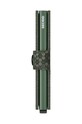 Δερμάτινο πορτοφόλι Secrid Miniwallet Hexagon Green MHe.Green πράσινο