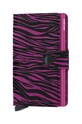 Kožni novčanik Secrid Miniwallet Zebra Fuchsia zrnata koža roza MZe.Fuchsia
