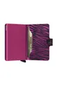 pink Secrid leather wallet Miniwallet Zebra Fuchsia