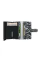 Secrid portafoglio in pelle Miniwallet Zebra Light Grey Alluminio, Pelle naturale