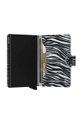 сірий Шкіряний гаманець Secrid Miniwallet Zebra Light Grey