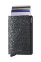 Secrid portofel de piele Slimwallet Hexagon Black SHe.Black negru ZA00