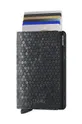 Usnjena denarnica Secrid Slimwallet Hexagon Black črna