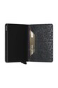 Кожаный кошелек Secrid Slimwallet Hexagon Black чёрный SHe.Black