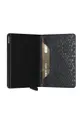 negru Secrid portofel de piele Slimwallet Hexagon Black