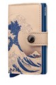 Secrid portfel skórzany Miniwallet Art Almond Blossom wzorzyste biały MAr.Almond.Blossom
