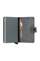 Kožená peňaženka Secrid Miniwallet Sparkle Silver strieborná MSp.Silver