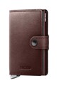 Кожаный кошелек Secrid кожа коричневый MDu.DarkBrown