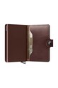 Кожаный кошелек Secrid коричневый MDu.DarkBrown