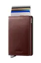 Secrid portfel skórzany brązowy