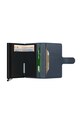 Akcesoria Secrid portfel skórzany MEl.Teal turkusowy