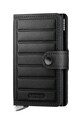 Kožni novčanik Secrid Premium Twinwallet Emboss Lines bez uzorka crna TEI.BLACK