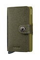Кожаный кошелек Secrid кожа зелёный MC.Kelp