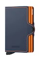 Secrid portofel de piele piele bleumarin TM.Night.Blue.Orange