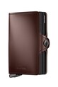 Secrid portfel skórzany DUSK skóra licowa brązowy Twinwallet.Dusk