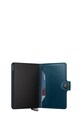 Secrid portfel skórzany EMBOSS LINES turkusowy MEl.Emboss.Lines